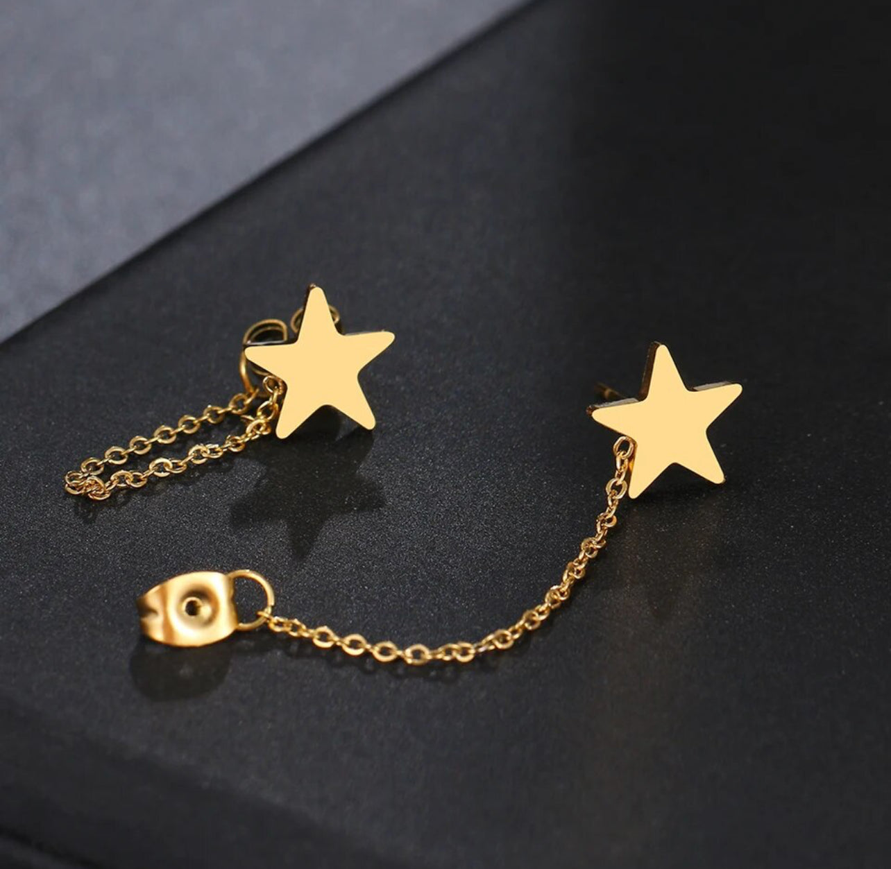 Solid Star Tassel Chain Gold