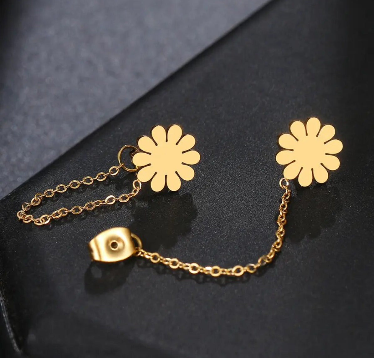 Flower Tassel Chain Gold