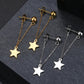 Star Hanging Drop Chain Gold