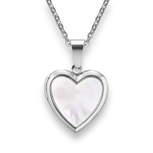 Open Locket Heart necklace (Silver)