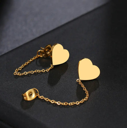 Heart Tassel Chain Gold