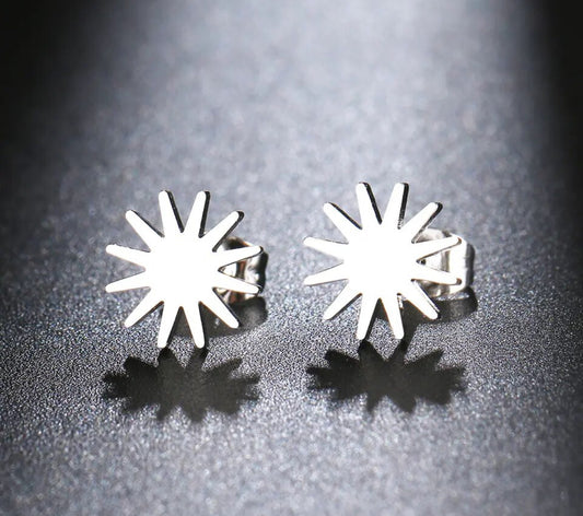 Sun Ray stud Silver