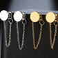 Solid Circle Tassel Chain Gold