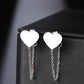 Heart Tassel Chain Silver