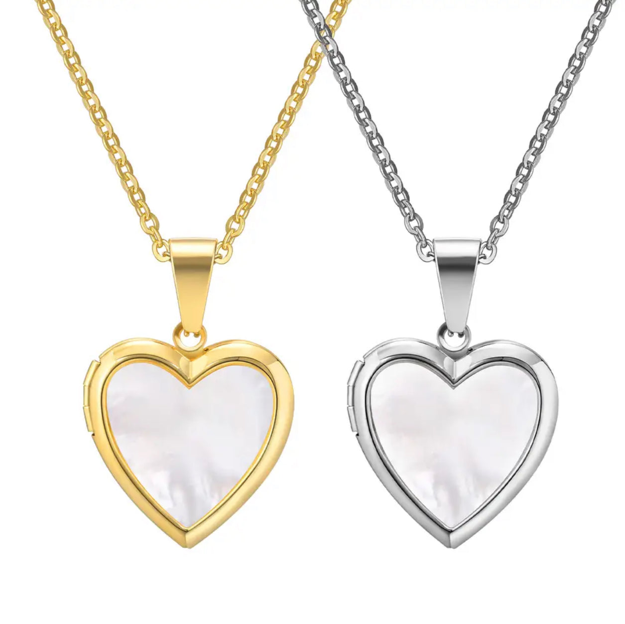 Open Locket Heart necklace (Gold)