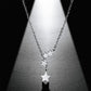 Star Pendant Tassel Necklace Silver