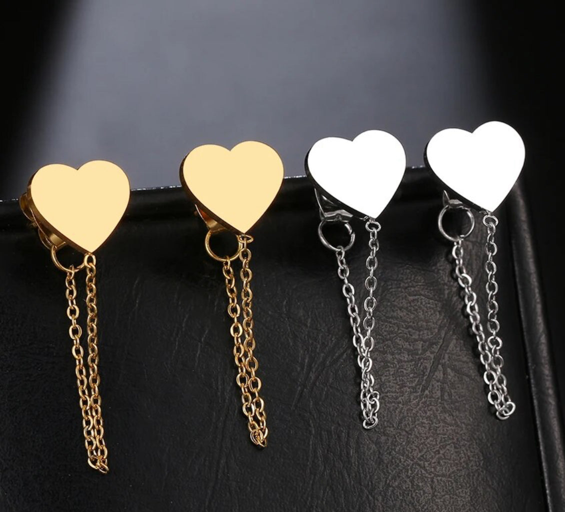 Heart Tassel Chain Gold