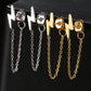 Lightning Bolt Tassel Chain Silver