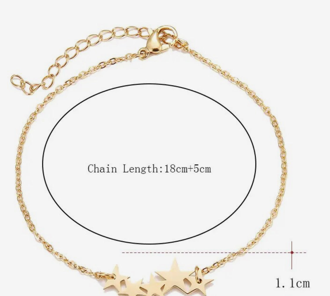 Star Cluster Bracelet Gold