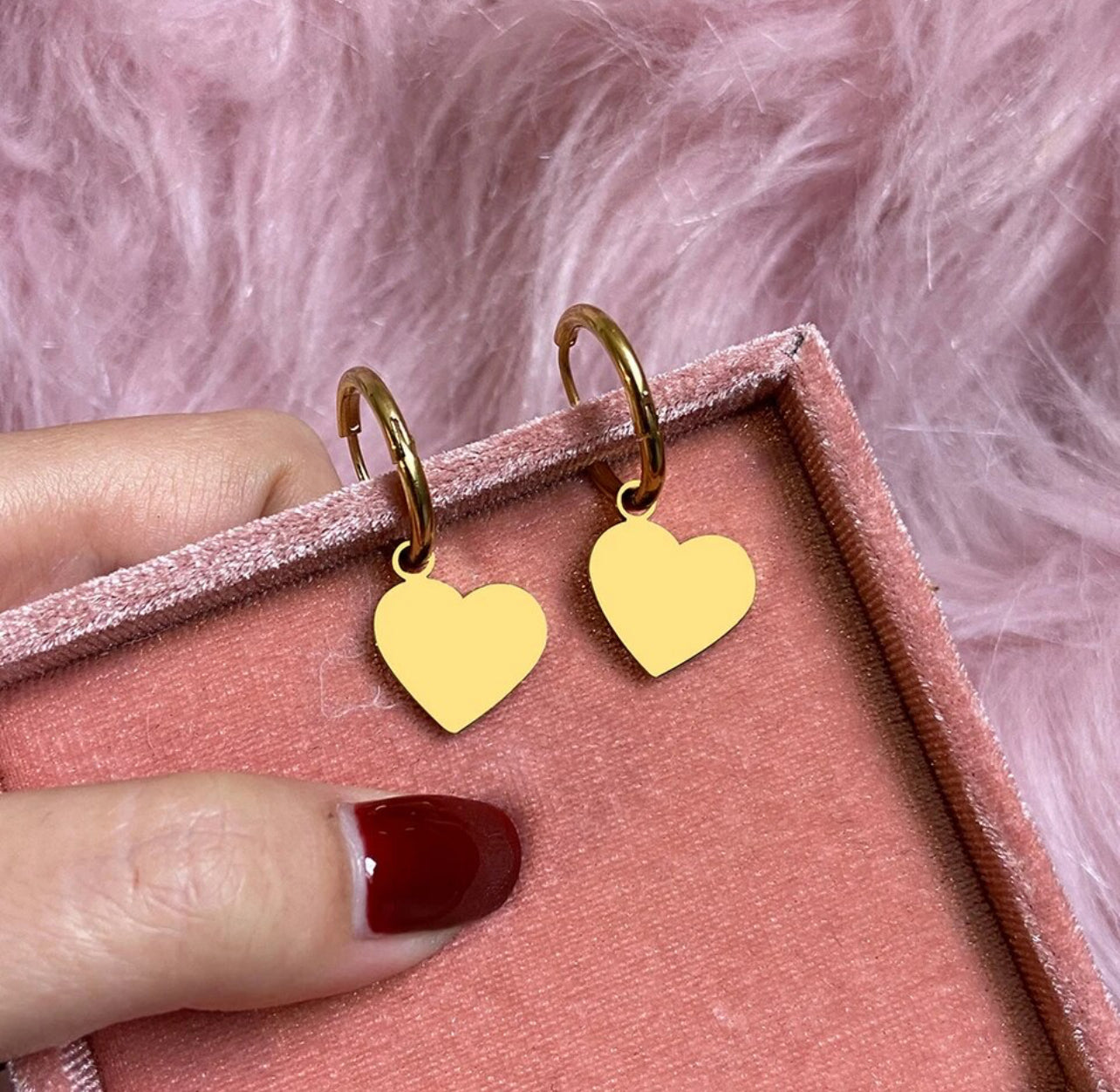 Heart Hoop Gold