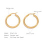 Oversized Signature Gold Hoop