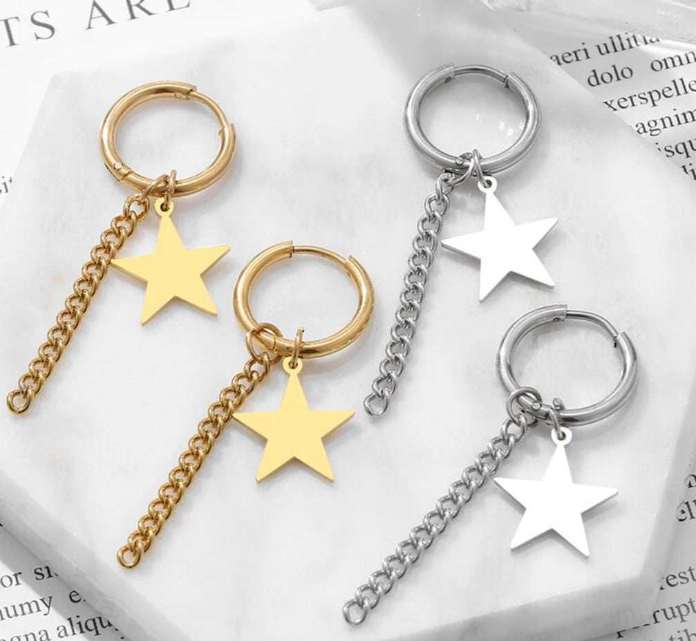 Star Pendant Chain Gold