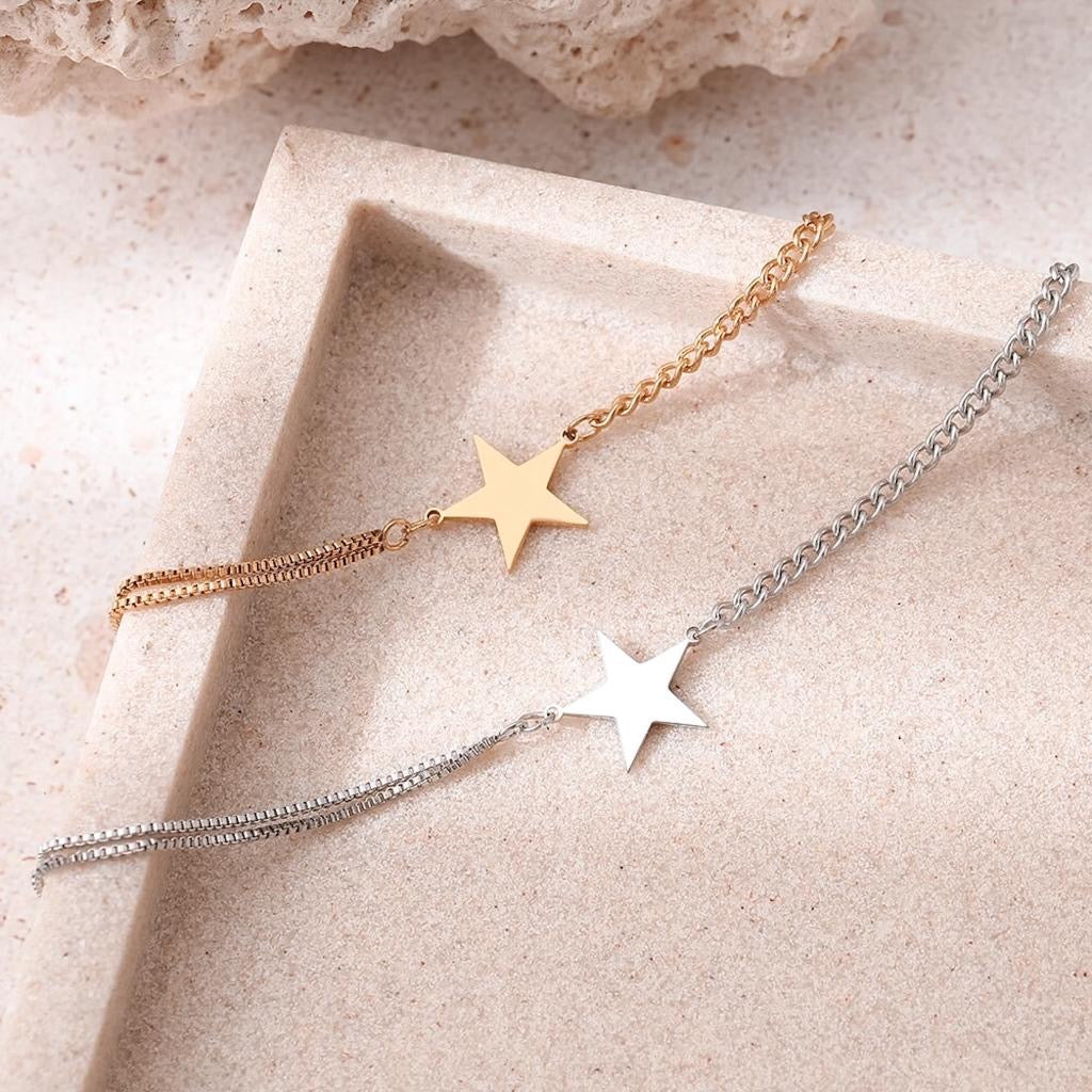 Chunky Star Bracelet Gold