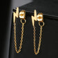 Lightning Bolt Tassel Chain Gold