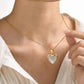 Open Locket Heart necklace (Gold)