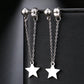 Star Hanging Drop Chain Silver