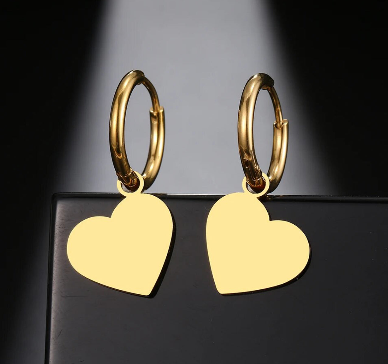 Heart Hoop Gold