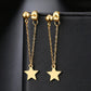 Star Hanging Drop Chain Gold