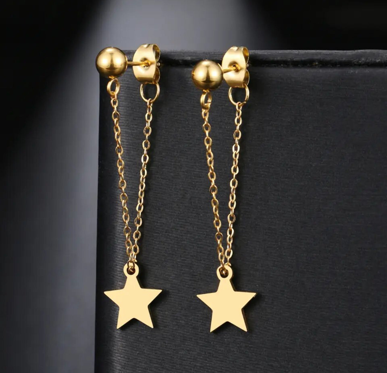 Star Hanging Drop Chain Gold