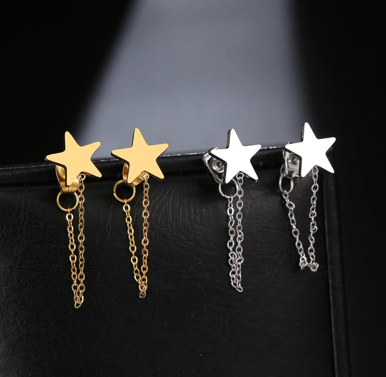 Solid Star Tassel Chain Gold