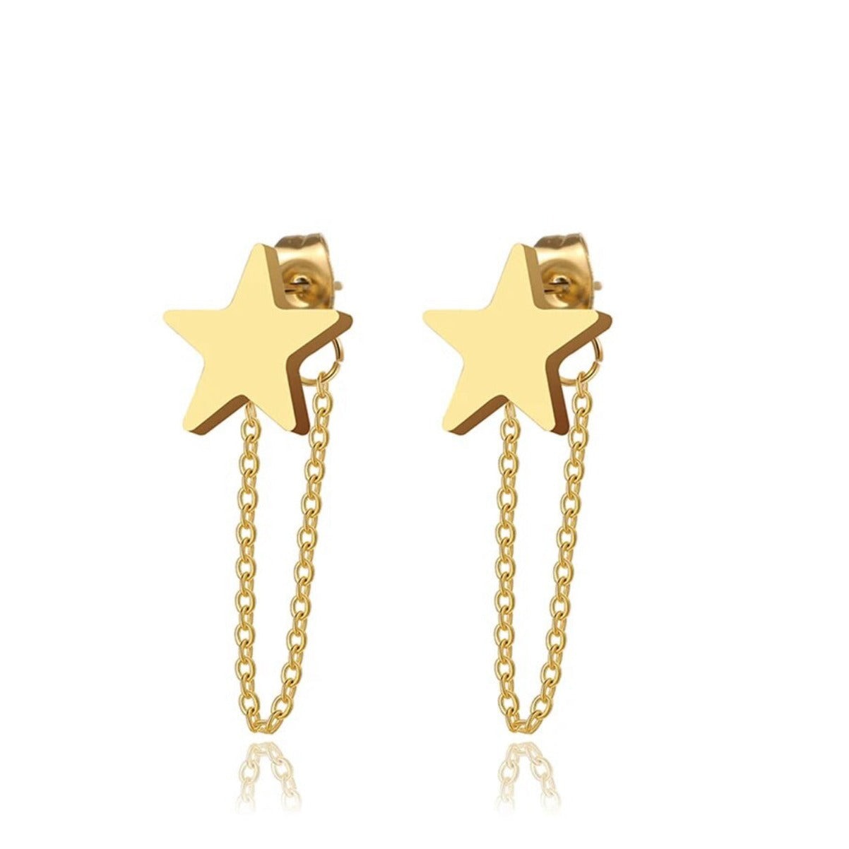 Solid Star Tassel Chain Gold