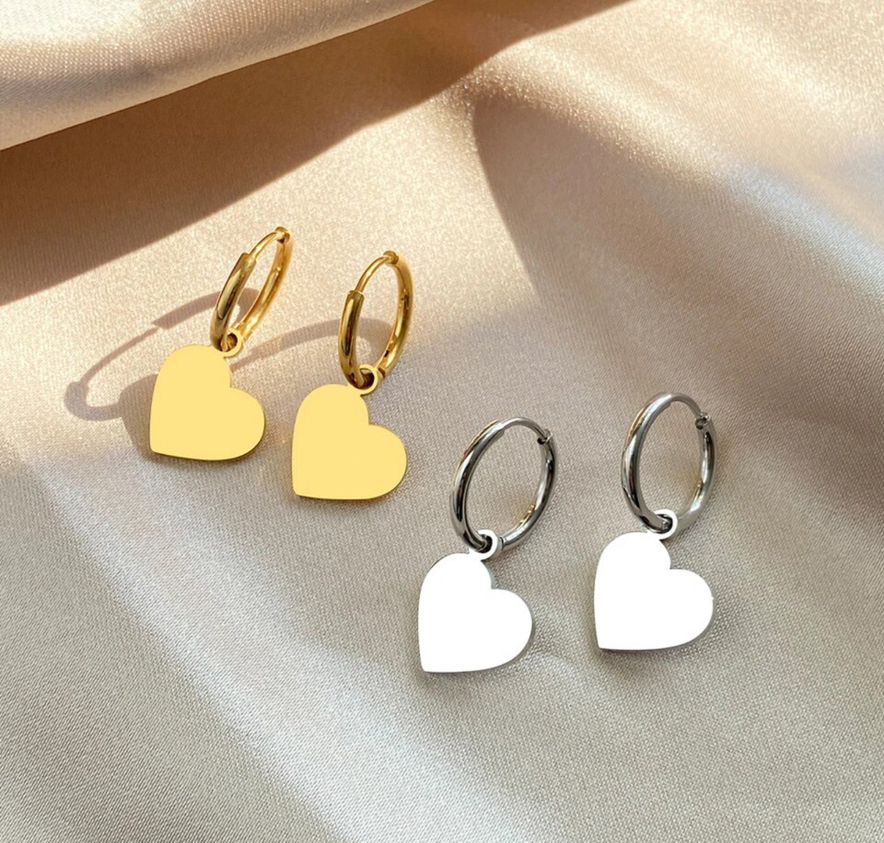 Heart Hoop Gold